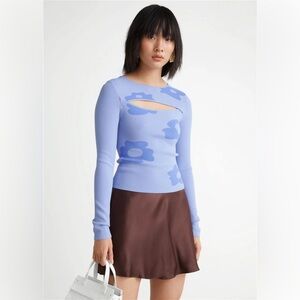 & Other Stories Floral Motif Top